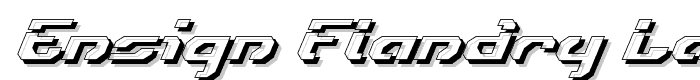 Ensign Flandry LasShad Italic font